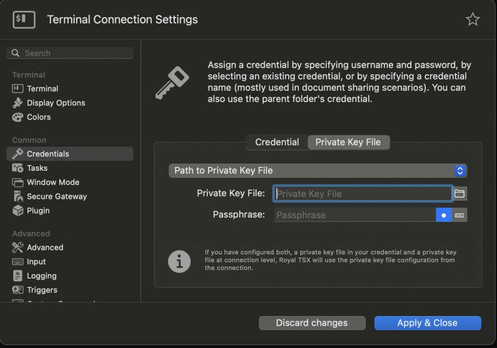 ssh-private-key-config