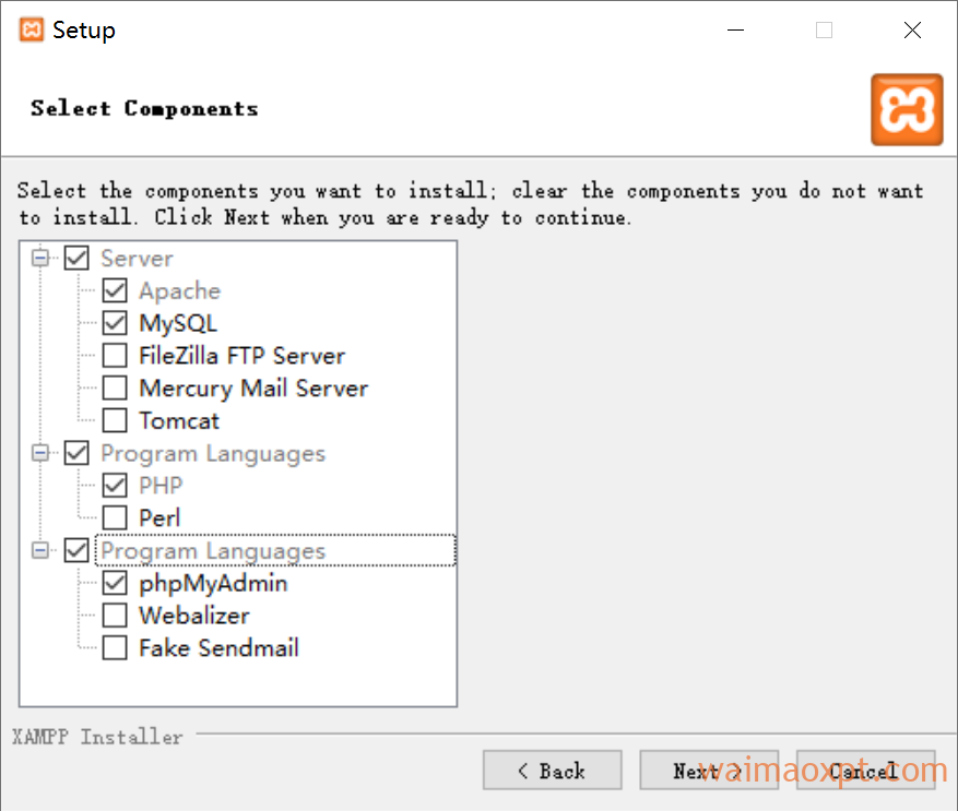 xampp-install-windows-step2